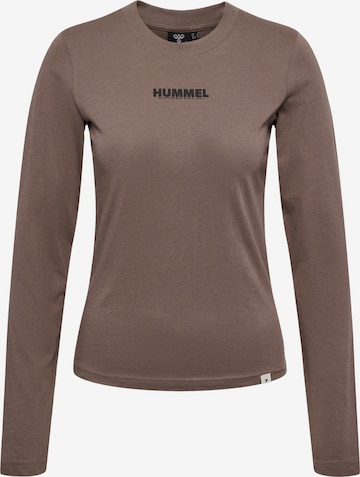 Hummel Performance Shirt 'LEGACY' in Brown: front