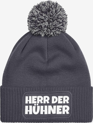 Youth Designz Beanie 'Herr der Hühner' in Grey: front