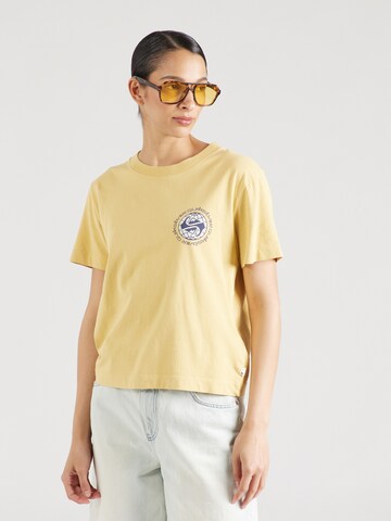 QUIKSILVER T-Shirt 'UNISCREENSS' in Beige: predná strana