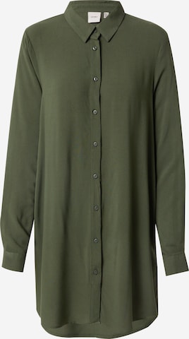 Camicia da donna 'Main' di ICHI in verde: frontale