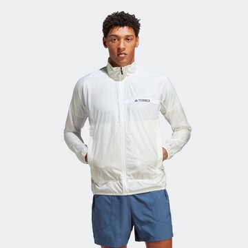 ADIDAS TERREX Outdoorjacke in Weiß: predná strana