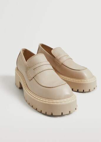 MANGO Classic Flats in Beige