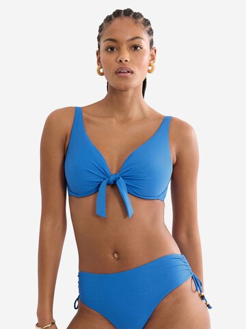TRIUMPH Triangel Bügel-Bikini-Top ' Red Label Summer Dune ' in Blau: Vorderseite
