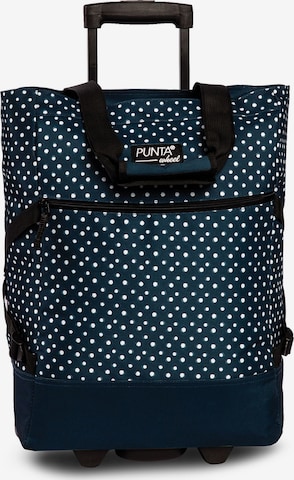 Trolley 'Print' di Punta in blu: frontale