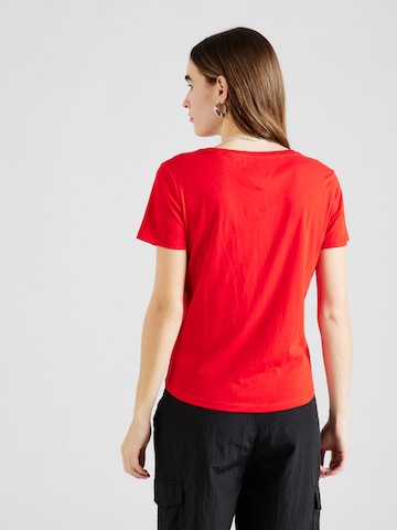 T-shirt Tommy Jeans en rouge