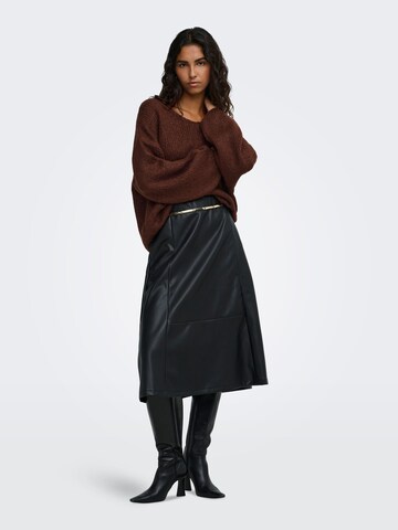 JDY Sweater 'JDYDINEA' in Brown