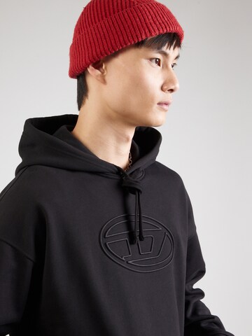 DIESEL Sweatshirt 'S-UMMER-BIGOVAL' in Zwart