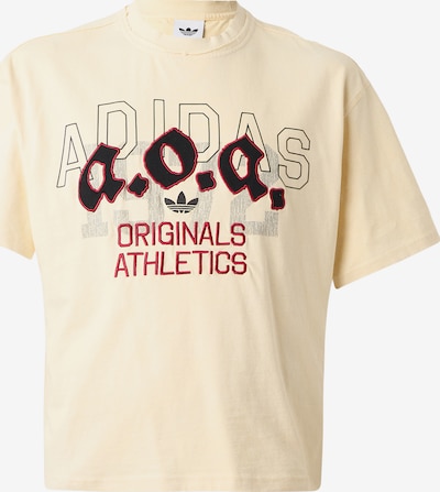 ADIDAS ORIGINALS Paita 'AOA' koossa XS värissä vaaleabeige / punainen / musta, Tuotenäkymä