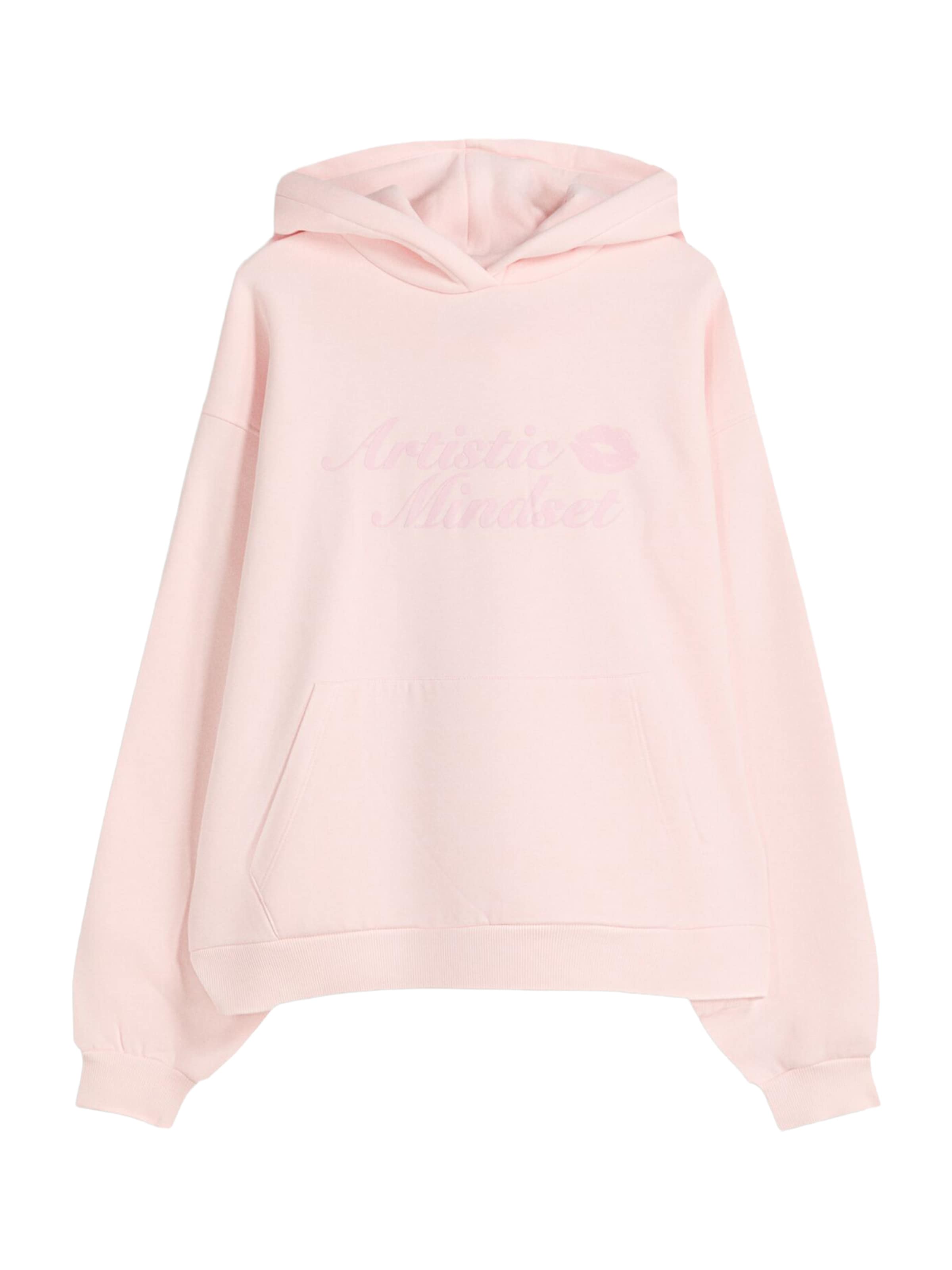 Bershka Sweatshirt in Roze: voorkant