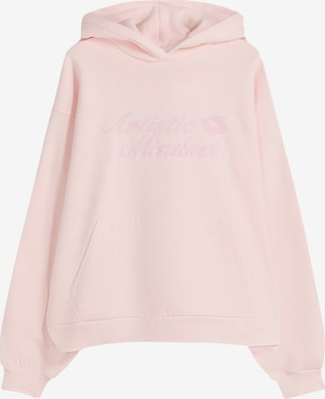 Bershka Mikina - Ružová: predná strana