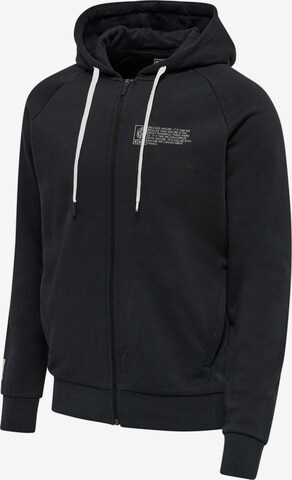 Hummel Athletic Zip-Up Hoodie in Black