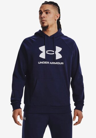 UNDER ARMOUR Athletic Sweatshirt in Blue: front