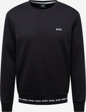 BOSS Green - Sweatshirt 'Salbeos' em preto: frente