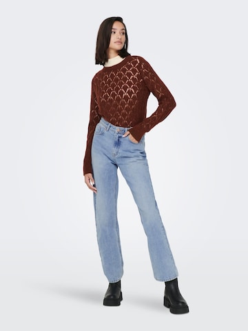 JDY Sweater 'LETTY' in Brown