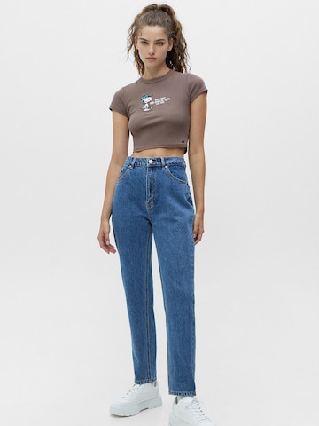 Pull&Bear Regular Jeans in Blue: front