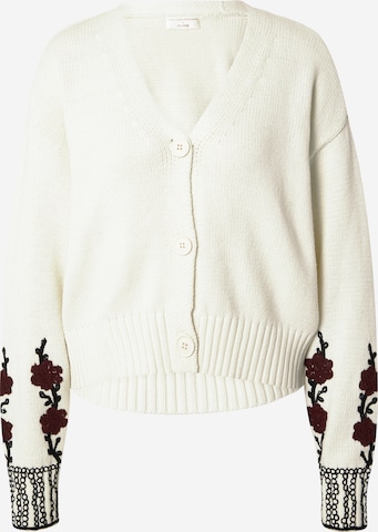 Guido Maria Kretschmer Women Knit Cardigan 'Asta' in White: front