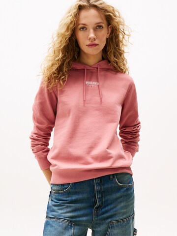 Tommy Jeans Μπλούζα φούτερ 'ESS' σε ροζ: μπροστά