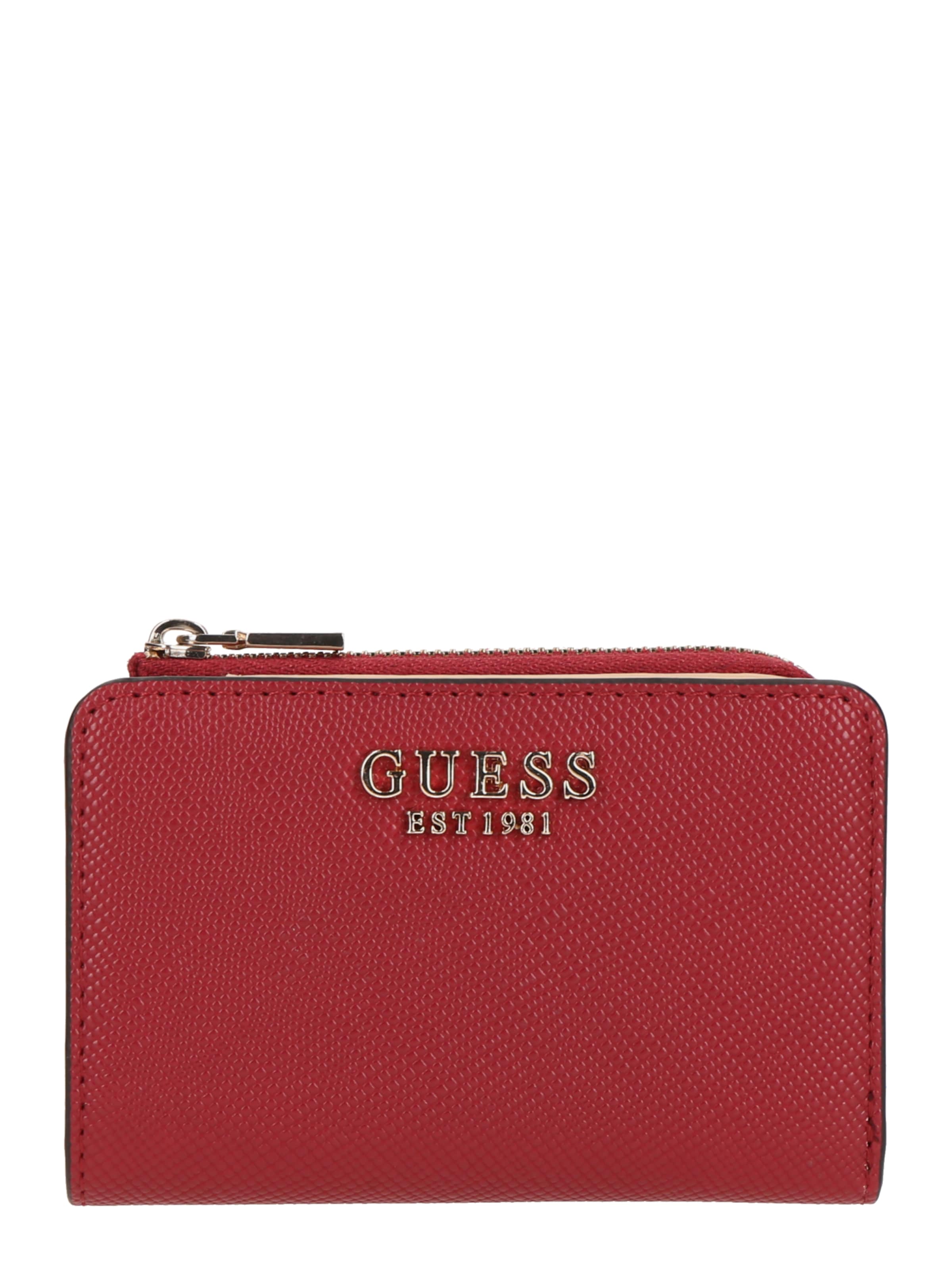 GUESS Портмоне 'LAUREL II SLG ZIP ARND CRD CSE' в Красный: спереди