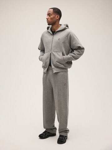 FILA - Sudadera con cremallera 'BORNO oversized raglan 2-way zip hoodie' en gris