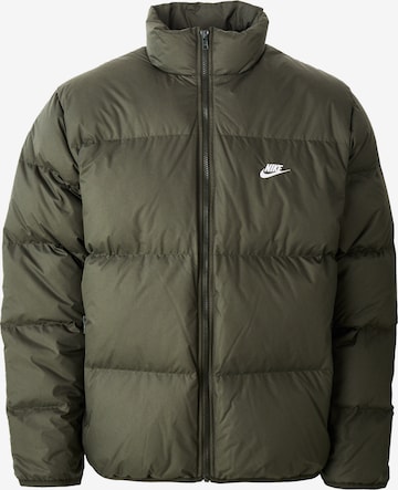 Nike Sportswear Зимняя куртка 'CLUB' в Зеленый: спереди