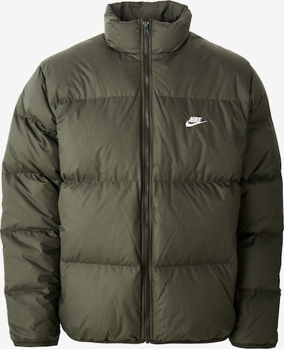 Nike Sportswear Zimska jakna 'CLUB' u maslinasta / bijela, Pregled proizvoda