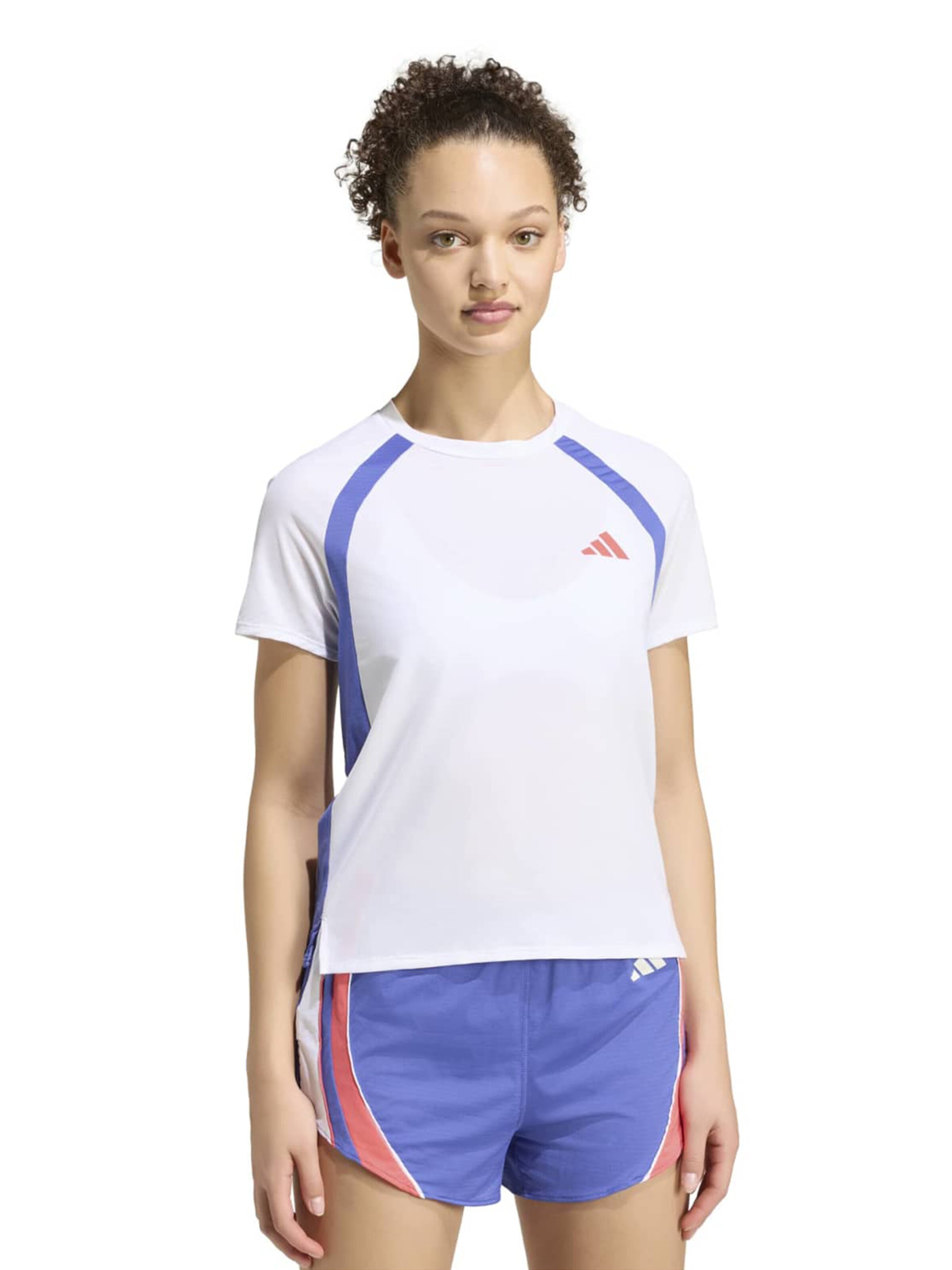ADIDAS PERFORMANCE - Camiseta funcional 'ADIZERO' en blanco: frente