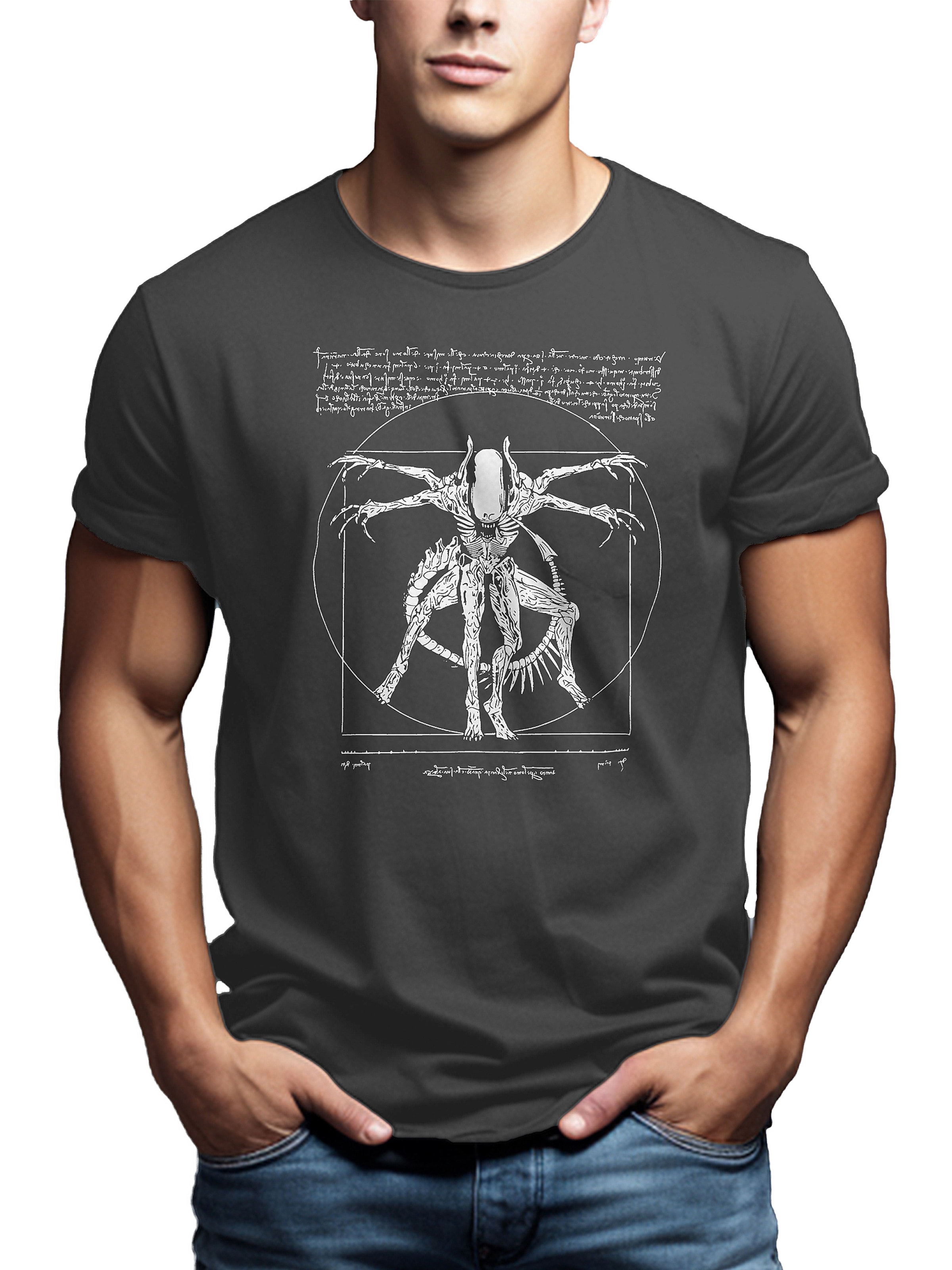 MAKAYA Shirt 'Alien' in Grey