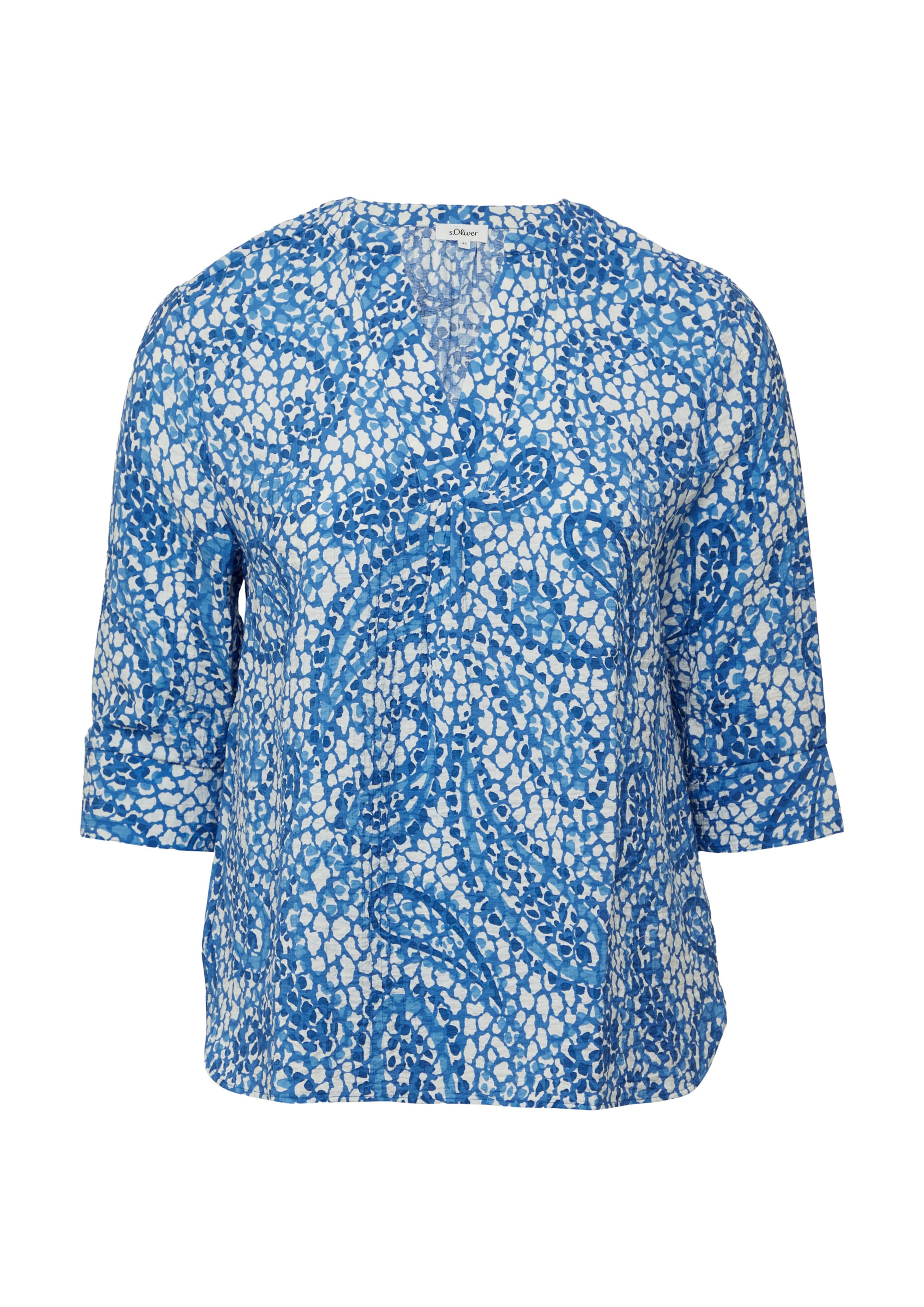 s.Oliver Red Label Plus Blouse in Blauw: voorkant