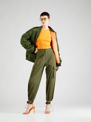 ELLESSE Ohlapna forma Kargo hlače 'Sanzan' | zelena barva