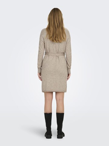 Only Maternity - Vestido de punto 'OLMLEVA' en beige