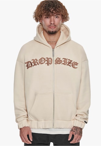 Dropsize Sweatjacke in Beige: predná strana