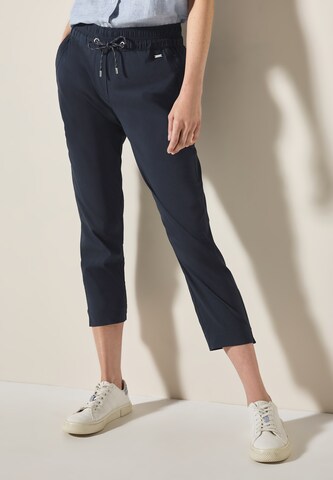 CECIL Tapered Pants in Blue: front