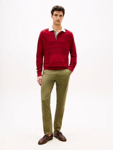 Coupe slim Pantalon chino '1985 Bleecker' TOMMY HILFIGER en vert : devant