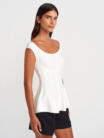 Dilvin Blouse 'Blusen' in Wit: voorkant