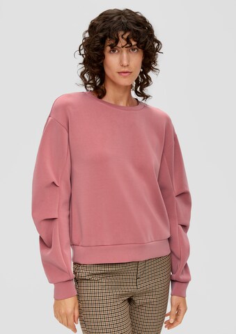 s.Oliver Sweatshirt in Roze: voorkant