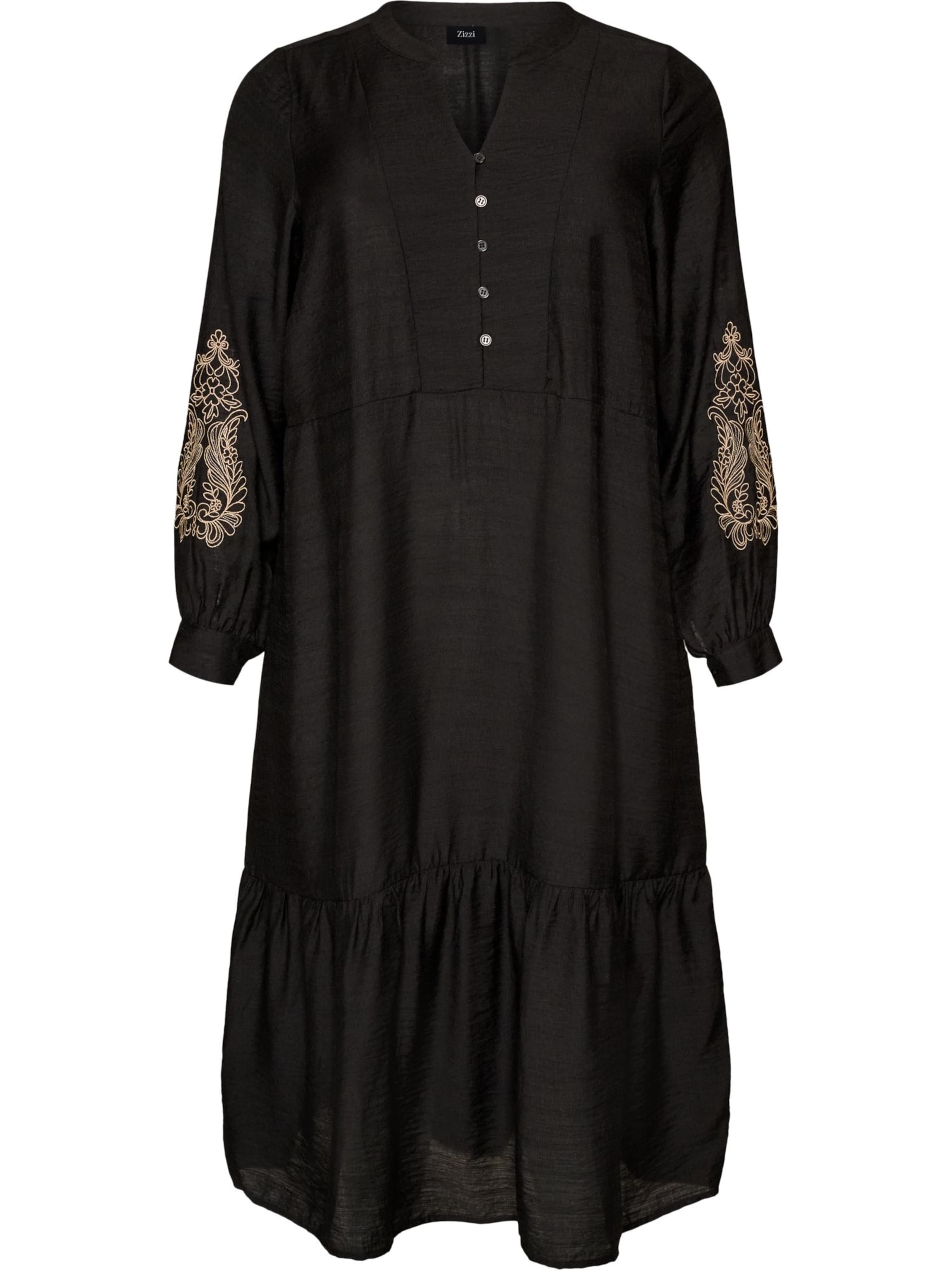 Zizzi - Vestido 'CAJANICE' em preto: frente