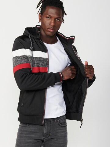 KOROSHI Sweatjacke in Schwarz