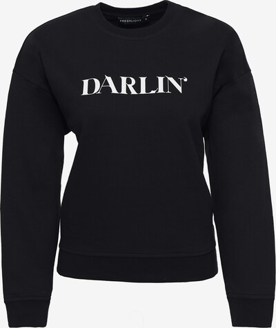 FRESHLIONS Sweatshirt  'DARLIN ' in schwarz / weiß, Produktansicht