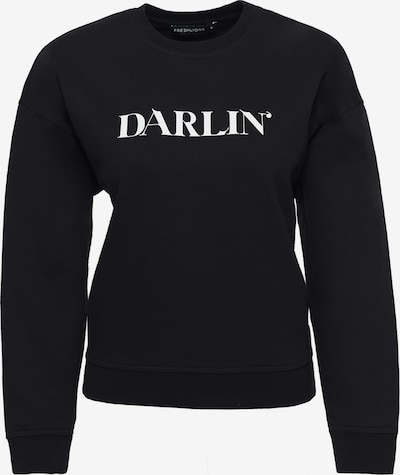 FRESHLIONS Sweat-shirt 'DARLIN ' en noir / blanc, Vue avec produit