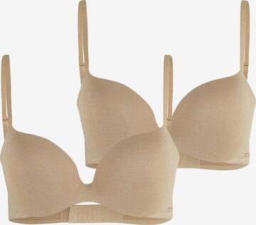 Royal Lounge Intimates Triangel BH ' Royal Sweetheart ' in Beige: voorkant