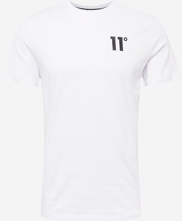 11 Degrees Shirt in White: front