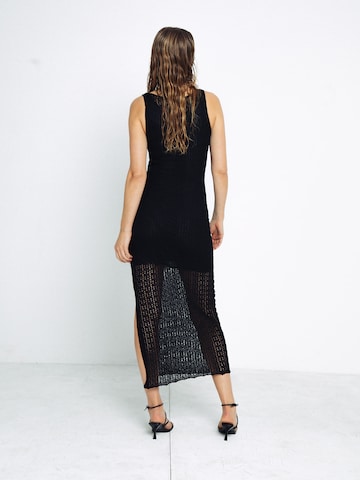 ABOUT YOU x Toni Garrn Knitted dress 'Giselle' in Black