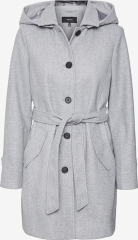 VERO MODA Between-Seasons Coat 'VINCECHELSEA' in Grey: front
