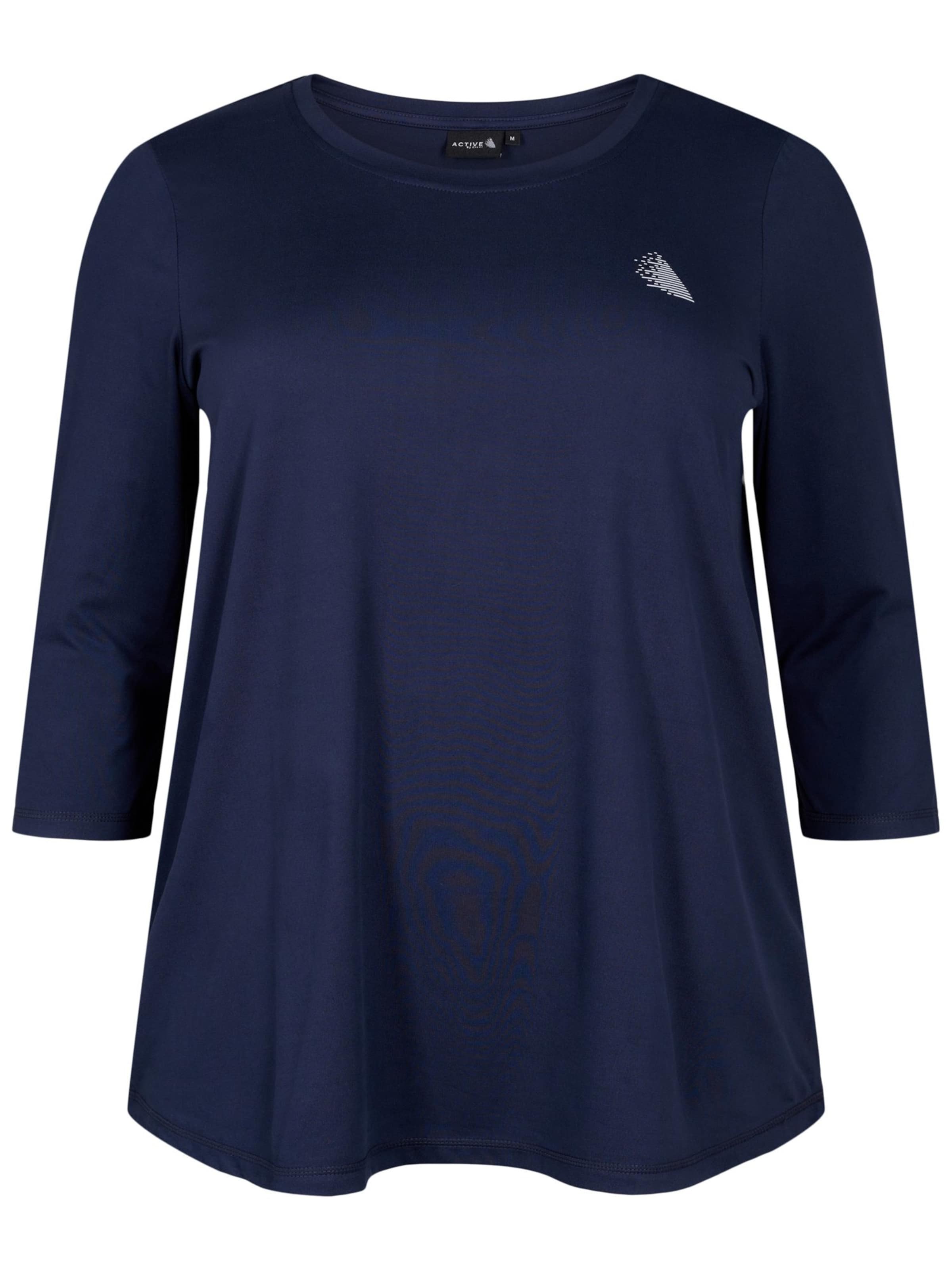 Active by Zizzi Shirts i blå: forside