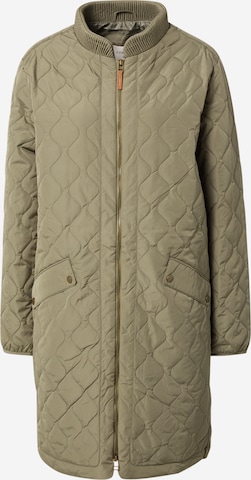 Manteau mi-saison 'Arwen' Cream en vert : devant