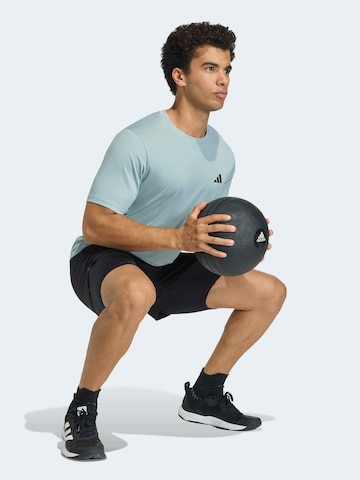 ADIDAS PERFORMANCETehnička sportska majica - zelena boja: prednji dio