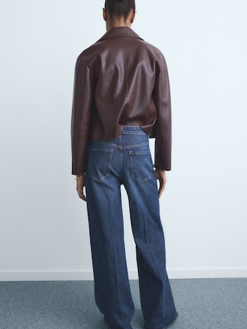 MANGO Wide leg Jeans 'ELISE' in Blauw