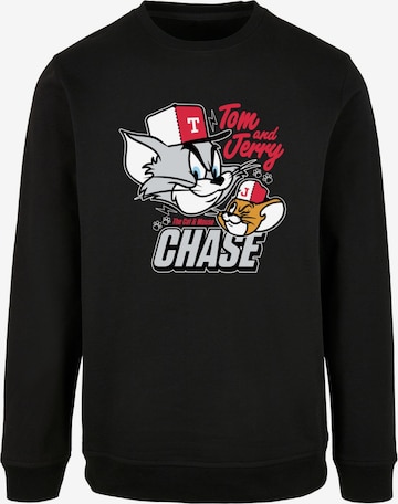 Sweat-shirt 'Tom And Jerry - Chase' ABSOLUTE CULT en noir : devant