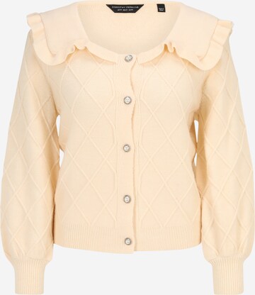 Dorothy Perkins Gebreid vest in Beige: voorkant