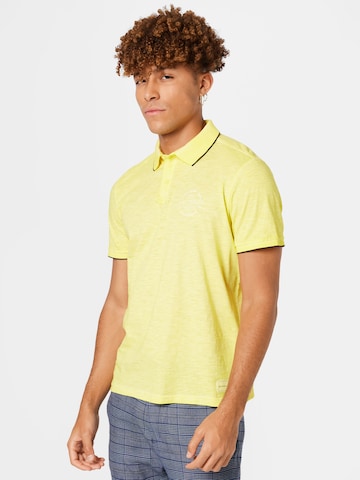 T-Shirt TOM TAILOR en jaune : devant